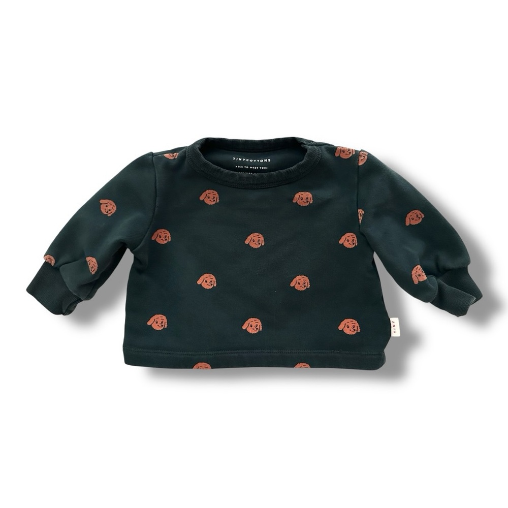 Tinycottons Kids Dog Print Sweatshirt - Green